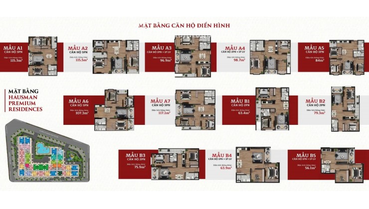 Bán gấp Chính chủ 3PN, dt 117m2 tại Hausman Đại Mỗ giá 11,360 tỷ