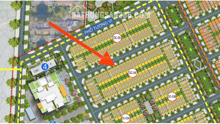 Chính chủ cần bán gấp lô DC04 - 51 KĐT Cầu Trúc - Sông Công - Hướng Tây Bắc - 103.75m2 giá chỉ 1,7 tỷ