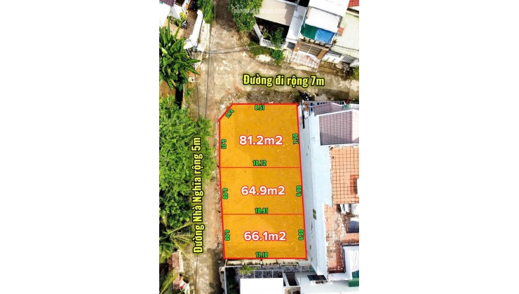 - Hàng hiếm 3 lô đất mặt đường Nhà Nghĩa Vĩnh Thạnh
- Diện tích:  64.9-66.9-81.2m2 full thổ cư
Đường rộng 5m và 7m thông 2 đầu
Tiện ích gần chợ Ga