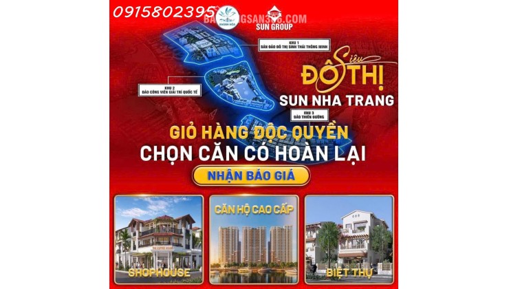 CĂN HỘ CAO CẤP SUN NHA TRANG SẮP SỬA MỞ BÁN