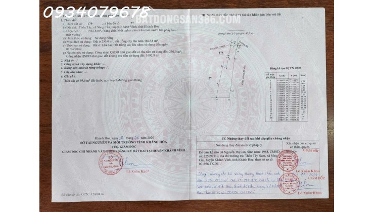 Sông cầu, khánh Vĩnh, Khánh Hòa
nhà mặt tiền tỉnh lộ 2 cần bán