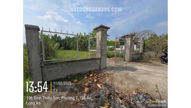 Chính chủ bán đất 1030m2 giá 7,2 tỷ, tp. Tân An, Long An