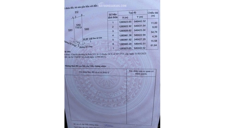 SIÊU RẺ – BÁN LÔ ĐẤT SÀO GIÁ CHỈ 290 TRIỆU- HỚN QUẢN - BÌNH PHƯỚC