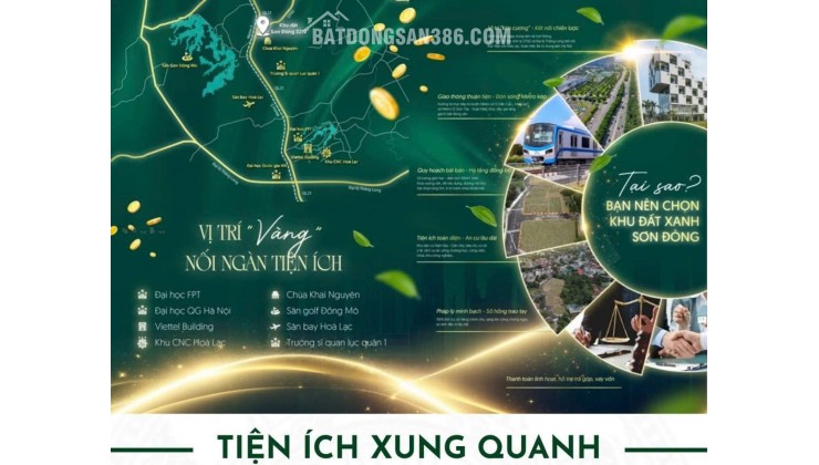 ĐẤT ĐẸP CỔ ĐÔNG – SƠN TÂY, GẦN HÒA LẠC – CƠ HỘI ĐẦU TƯ SINH LỜI 2025