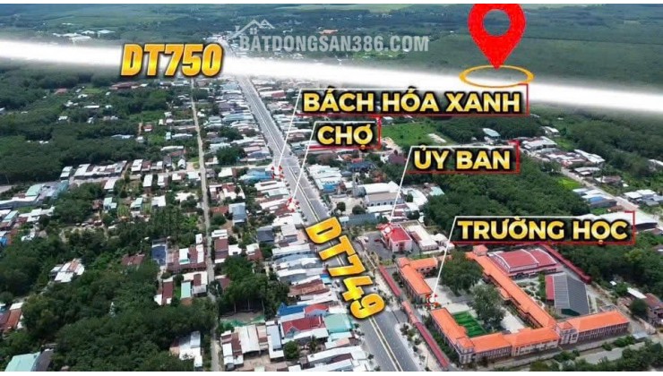 Cần Bán Lô Đất ngay trục Đường DT750, Long Hòa, Dầu Tiếng
