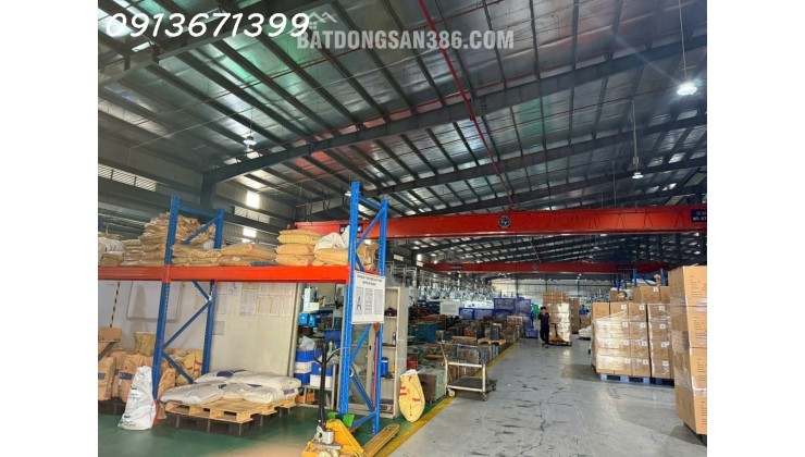Cho thuê nhà xưởng sản xuất tại Tân Uyên – diện tích 9.500m², giá 3 USD/m²