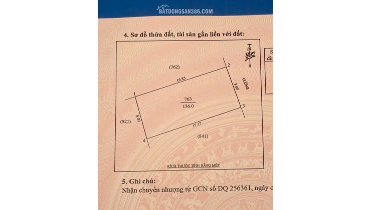 Bán 136m2 đất đẹp Lối 2 Trương Văn Lĩnh - Nghi Phú - P. Vinh Phú