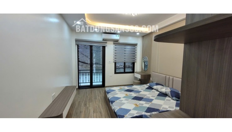 Bán nhà mặt ngõ Nguyễn Sơn, gần Nguyễn Văn Cừ – Nhà mới 5 tầng, 6 phòng ngủ, thang máy – Khu Hàng Không dân trí cao
