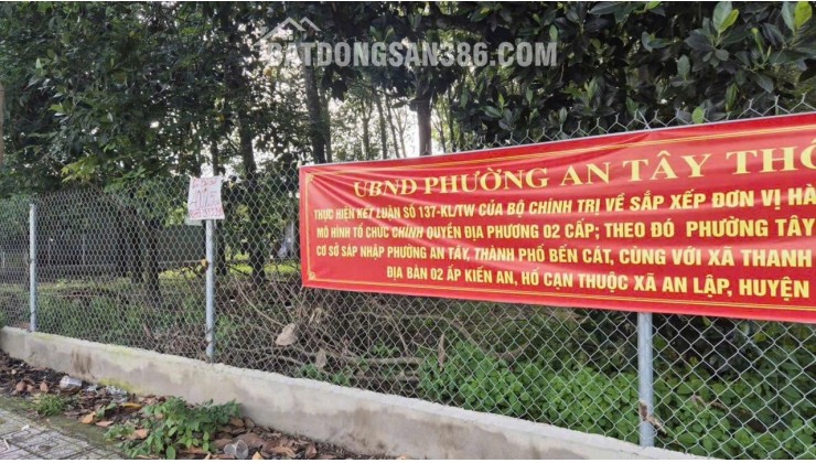 ĐẤT ĐẸP- GIÁ TỐT CẦN BÁN NHANH LÔ ĐẤT 2 MẶT TIỀN Hùng Vương 3855m2 tại p. Tây Nam, TP HCM