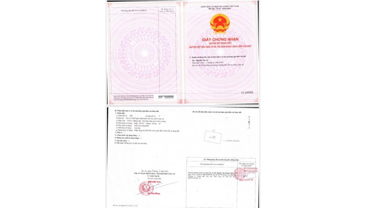 ĐẤT CHÍNH CHỦ - MẶT TIỀN Đường Châu Thị Kim, Xã An Vĩnh Ngãi, TP Tân An, Long An