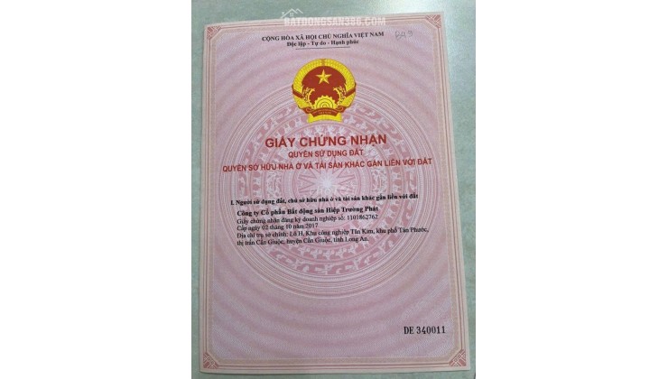 ĐẤT CHÍNH CHỦ - Cần Bán Tại Ấp 2 Xã Tân Mỹ, Huyện Đức Hòa, Long An
