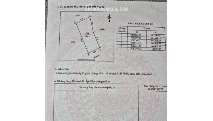 Bán Đất 385m2 mặt đường Bình Minh, Cửa Lò - gần Cảng Cửa Lò