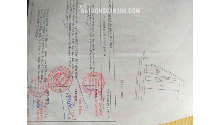 HOT HOT - CẦN BÁN LÔ ĐẤT 2 MẶT TIỀN TẠI TT Nam Ban, Lâm Hà, Lâm Đồng