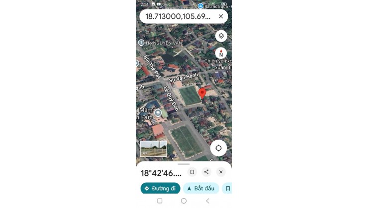 ĐẤT ĐẸP - GIÁ ĐẦU TƯ - CẦN BÁN LÔ ĐẤT VỊ TRÍ ĐẸP Tại Khối Xuân Hương, P.Nghi Đức, TP.Vinh, Nghệ An