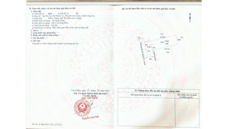 ĐẤT ĐẸP - ĐẦU TƯ SINH LỜI - Cần Bán Gấp Lô Đất Tiềm Năng Xã Phước Lý, Cần Giuộc, Long An