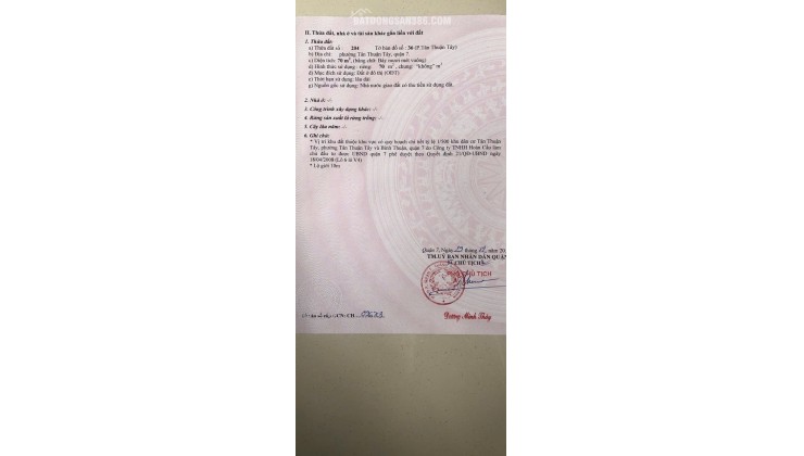 ĐẤT DỰ ÁN - CHÍNH CHỦ CẦN BÁN TẠI Eco Green Sài Gòn, Nguyễn Văn Linh, Tân Thuận Tây, Quận 7, HCM