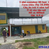 Bán Farm Nghỉ Dưỡng 16.240m² Diên Thọ, Diên Khánh – Có Nhà Container 2 Tầng, Hồ Cá 400m², Cây Trái Trĩu Quả – Giá Chỉ 6,9 Tỷ, Sổ Hồng Riêng