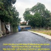 Chính Chủ Bán 5 Lô Đất Hàng F0 Mặt Đường Liên Xã Hoà Thạch Cũ Nay là Phú Cát - TP Hà Nội