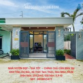 NHÀ VƯỜN ĐẸP – GIÁ TỐT  – CHÍNH CHỦ CẦN BÁN TẠI HXH Trần Thị Bốc, Xã Thới Tam Thôn, Hóc Môn, HCM