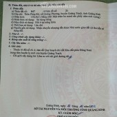 GẤP GẤP GẤP!!! CHÍNH CHỦ CẦN BÁN Đất Đấu Giá Tại Xã Quảng Phương, Quảng Trạch,,Quảng Bình.