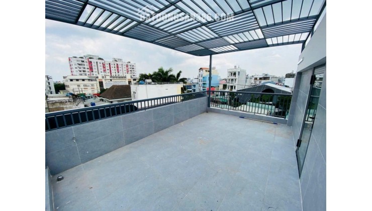 Bán nhà mới ở liền Phan Huy Ích GV 5PN 4WC 78m2 chỉ nhỉnh 7 tỷ có sân trước cửa