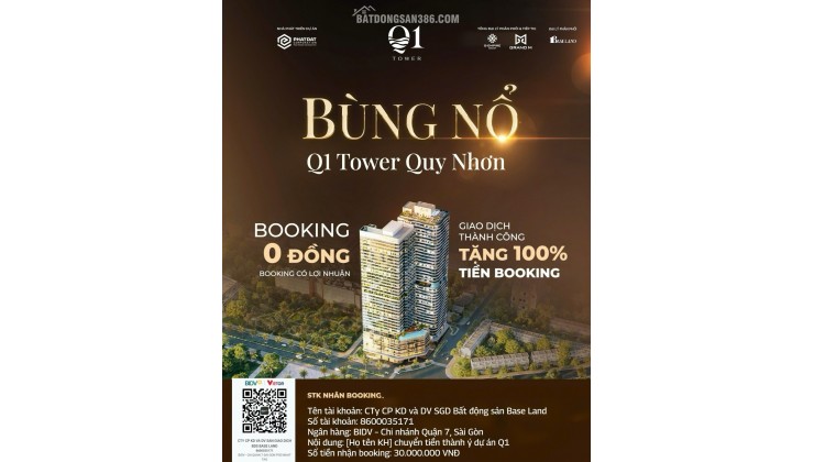 Quy Nhơn-Bán Căn Hộ Tòa Nhà Q1 Tower Điểm đầu tư lý tưởng