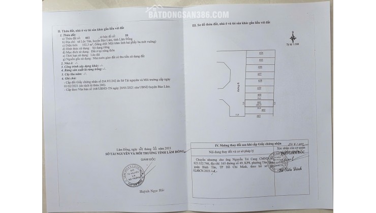 LÔ ĐẤT 102M² FULL THỔ CƯ – HẠ TẦNG HOÀN CHỈNH, TRUNG TÂM BẢO LỘC