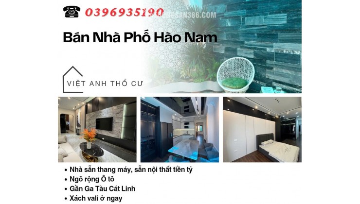 Bán nhà Hào Nam, 7 Tầng Thang Máy, Ngõ Ô tô, Giá: 13.7 Tỷ, Lh: 0396935190.