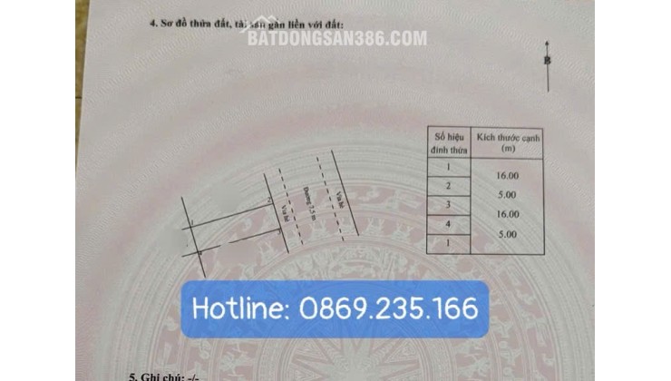 Bán 80m2 đất Sài Phi– MINH ĐỨC, MỸ HÀO, HƯNG YÊN