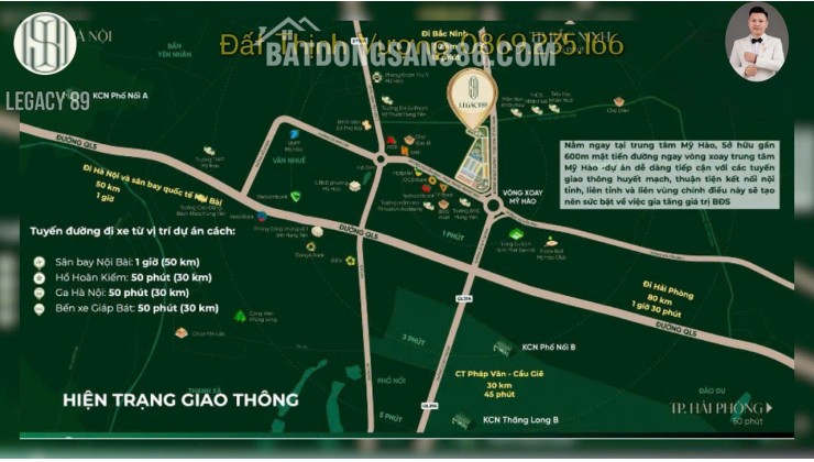 Nhận booking LEGACY 89 ( CĐT Hưng Hải ) địa chỉ Đắc Địa Nhất Phường Mỹ Hào, Hưng Yên