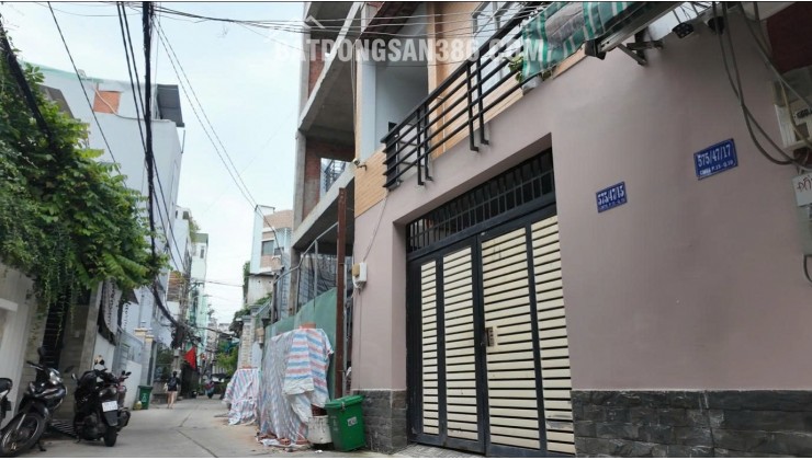 BÁN NHÀ RIÊNG HXH 8M – CMT8, Q.10 – CN: 56,1m², nở hậu 4,05m – 3 TẦNG  – GIÁ CHỈ 11 TỶ