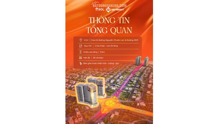 Chỉ với 520tr là sở hữu căn hộ CORA TOWER của SUN GROUP ngay TT KĐT  Nam Hoà Xuân. CK lên đến 18%, hỗ trợ vay 70%,lãi suất 0% trong 30thang