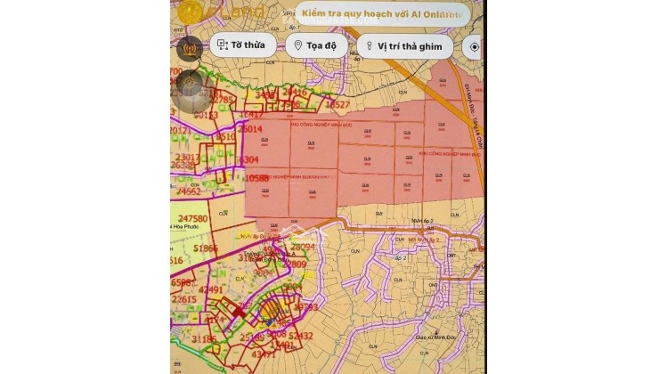 ĐẤT ĐẸP - GIÁ ĐẦU TƯ -CHÍNH CHỦ CẦN BÁN tại xã Minh Đức, Hớn Quảng , Bình Phước