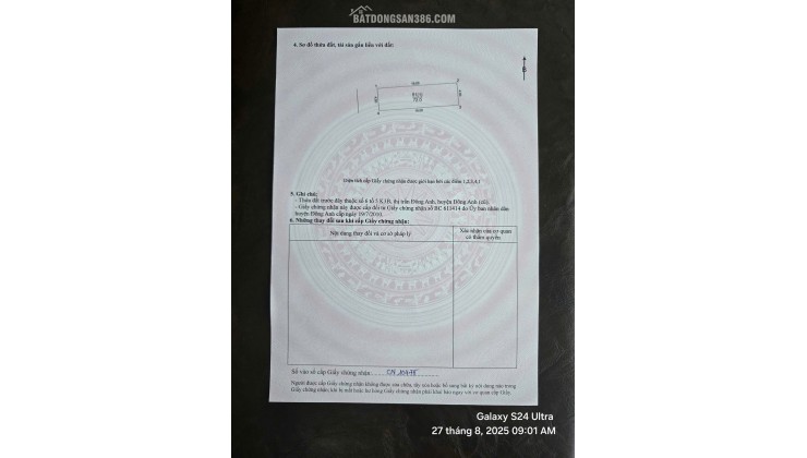 72m UY NỖ - ĐÔNG ANH