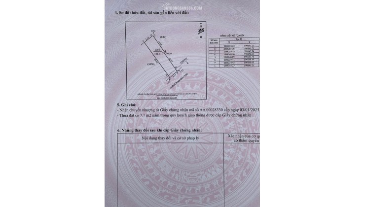 BÁN LÔ 130m2 ĐẤT MẶT ĐƯỜNG PHẠM ĐÌNH TOÁI 2 – NGHI PHÚ