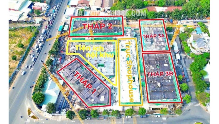 Green Skyline vị trí kim cương: Mặt tiền ngã tư chính GS01 QL1K ,GO Dĩ An