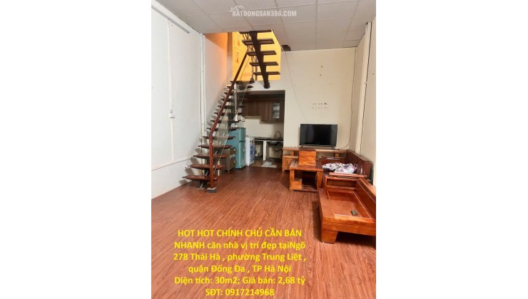 HOT HOT CHÍNH CHỦ CẦN BÁN NHANH căn nhà vị trí đẹp tại quận Đống Đa, TP Hà Nội
