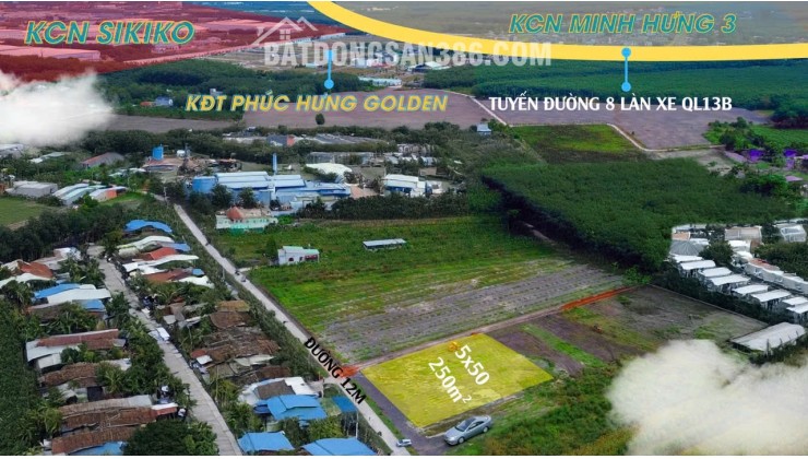 Cần Bán Nhanh Lô Đất Đô Thị Minh Hưng 3, 215m2 chỉ 150tr là sở hữu