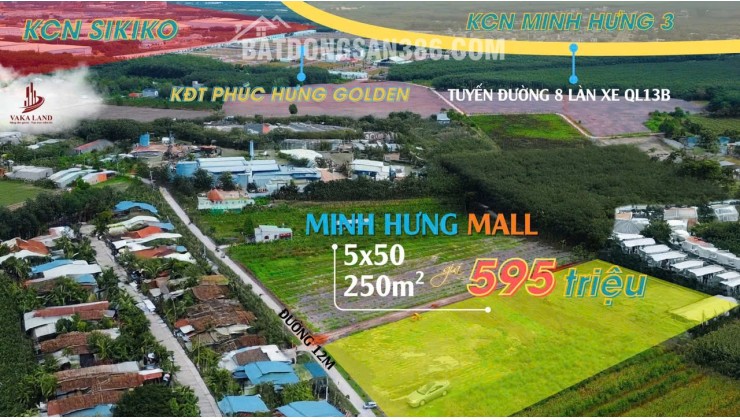 Chính chủ cần bán gấp lô đất giữa lòng KCN Minh Hưng 3 sổ sẵn giá ngộp