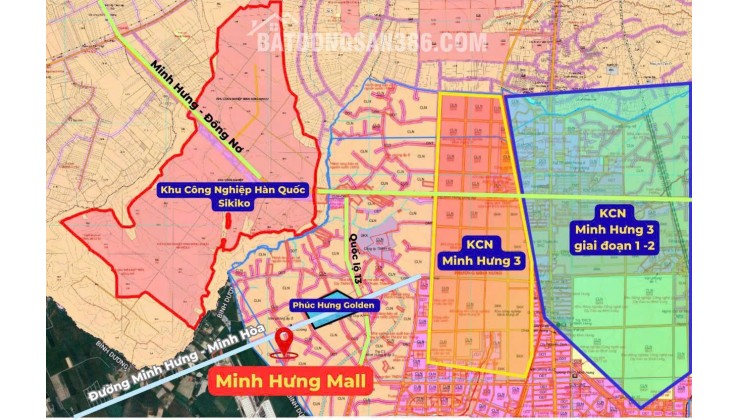 Cần Bán Nhanh Lô Đất Đô Thị Minh Hưng 3, 215m2 chỉ 150tr là sở hữu