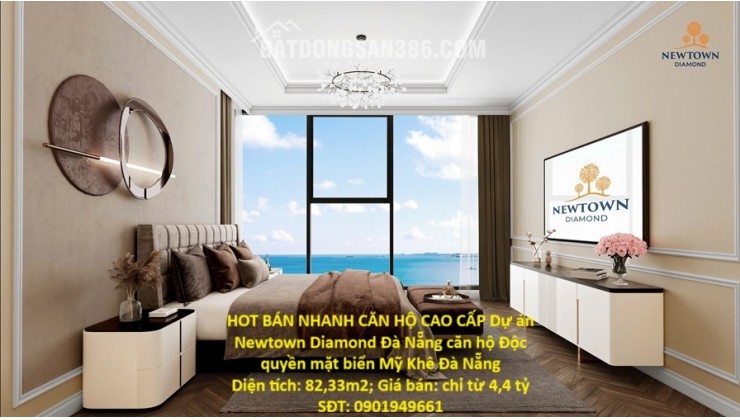 HOT BÁN NHANH CĂN HỘ CAO CẤP Dự án Newtown Diamond Đà Nẵng căn hộ Độc quyền mặt biển Mỹ Khê Đà Nẵng
