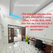 CẦN BÁN GẤP nhà khu phân lô phường 14, Tân Bình, Hồ Chí Minh