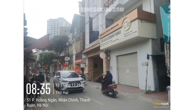Lô góc MP Hoàng Ngân, lõi Thanh Xuân, 68m2, 4T, MT 5.5m, KD sầm uất, hiếm rẻ nhất Hà Nội 2025