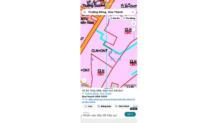 Bán Đát MTNB 10m đường Nguyễn Lương Bằng 1058M2 giá 745 trieju