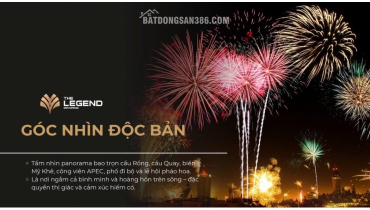 Độc quyền căn 1PN, rẻ nhất giỏ hàng The Legend, sở hữu lâu dài, cho thuê 25-30 triệu/tháng