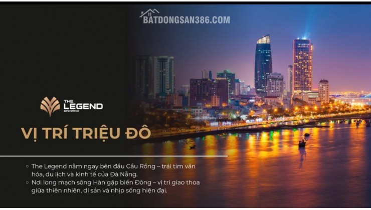 Độc quyền căn 1PN, rẻ nhất giỏ hàng The Legend, sở hữu lâu dài, cho thuê 25-30 triệu/tháng