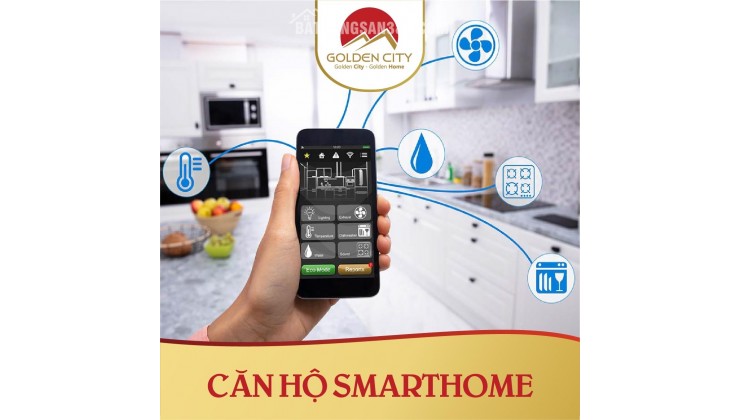Căn hộ 2PN Golden City nhận nhà ở ngay - nhận sổ liền tay