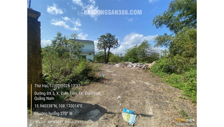 Bán đất thôn 2 Thái Sơn, phường Điện Bàn Bắc, TP Đà Nẵng.