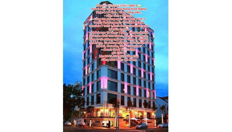  BÁN NHÀ HÀNG-KHÁCH SẠN ĐÀ NẲNG – SƠN TRÀ - NGŨ HÀNH SƠN