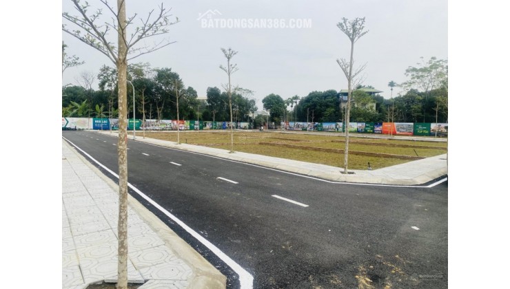 Bán đất Hoà Lạc, Quốc Oai, gần Quốc Lộ 21, kết nối giao thông vàng, full thổ cư, sổ đỏ GD luôn